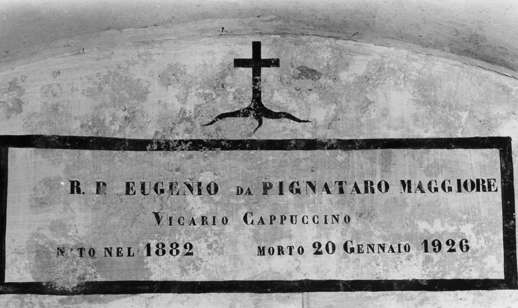 lapide tombale - ambito laziale (sec. XX)