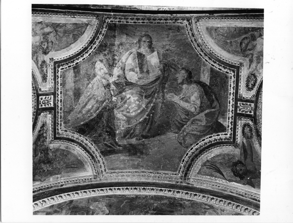 Cristo davanti a Sant'Urbano papa e a santo martire (dipinto) di Lilli Andrea (attribuito) (secc. XVI/ XVII)
