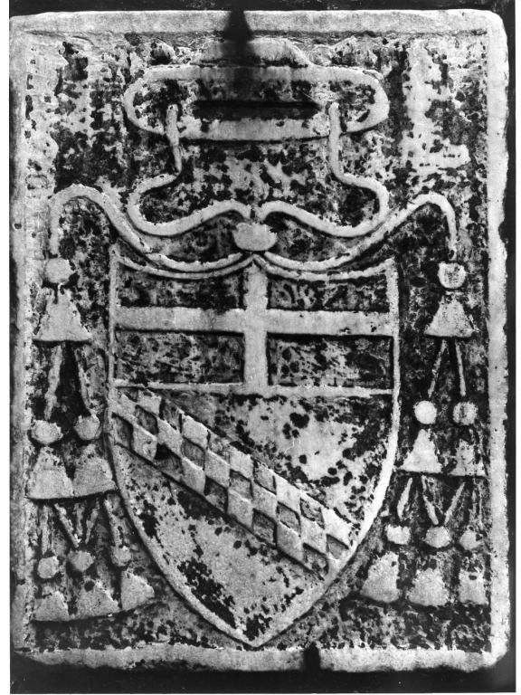 Stemma del cardinale Lorenzo Cybo (rilievo) - ambito romano (sec. XV)
