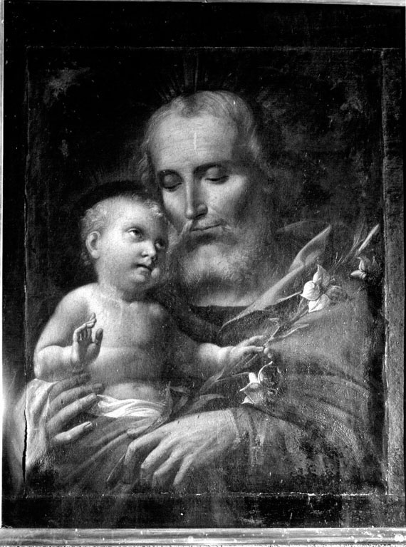 San Giuseppe con il Bambino (dipinto) - ambito romano (sec. XIX)