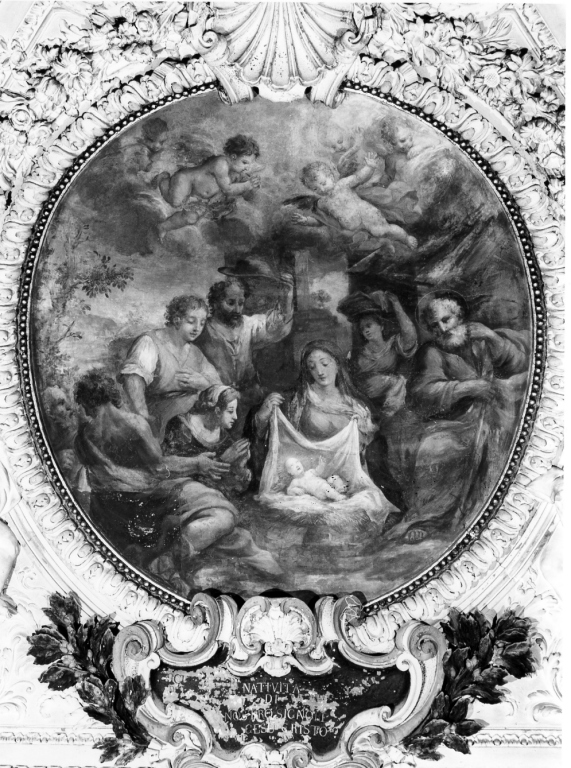 adorazione dei pastori (dipinto) di Orazi Andrea Antonio (maniera), Orazi Giuseppe (maniera) (inizio sec. XVIII)