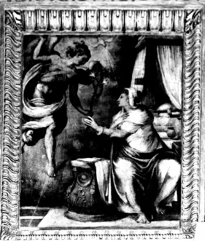 Annunciazione (dipinto) di De Rossi Francesco detto Francesco Salviati (sec. XVI)