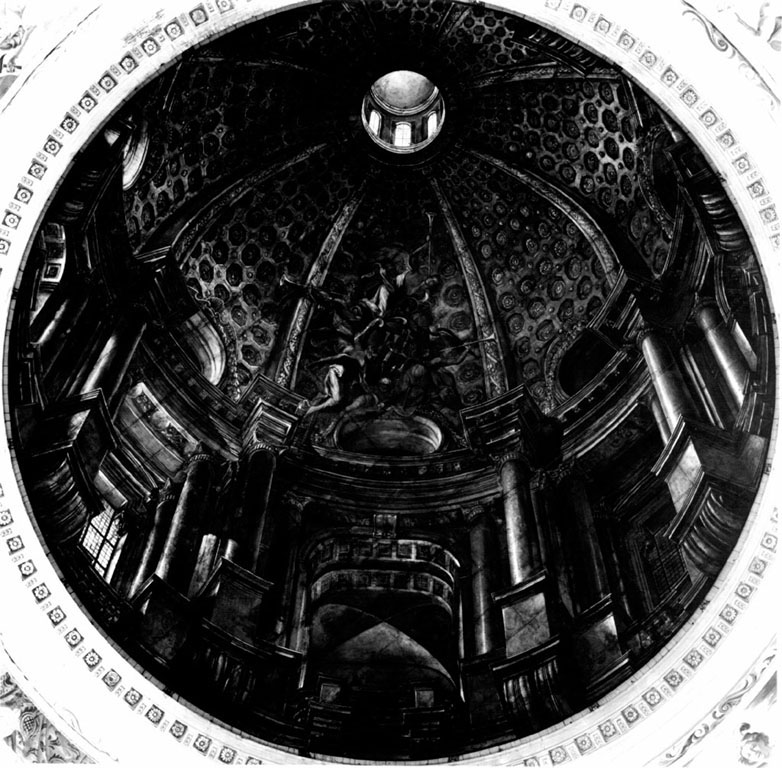 Cupola in prospettiva (dipinto) di Pozzo Andrea (sec. XVII)