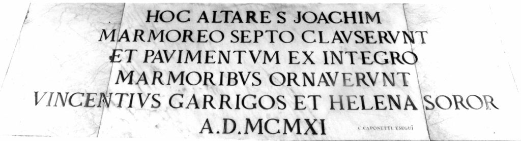 lapide commemorativa di Caponetti C (sec. XX)