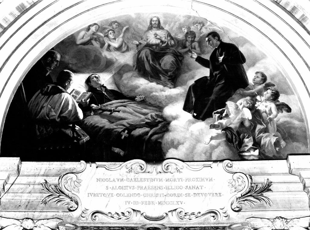 Visione di Celestino Niccolo' (dipinto) di Capranesi Giovanni, De Angelis Domenico (sec. XIX)