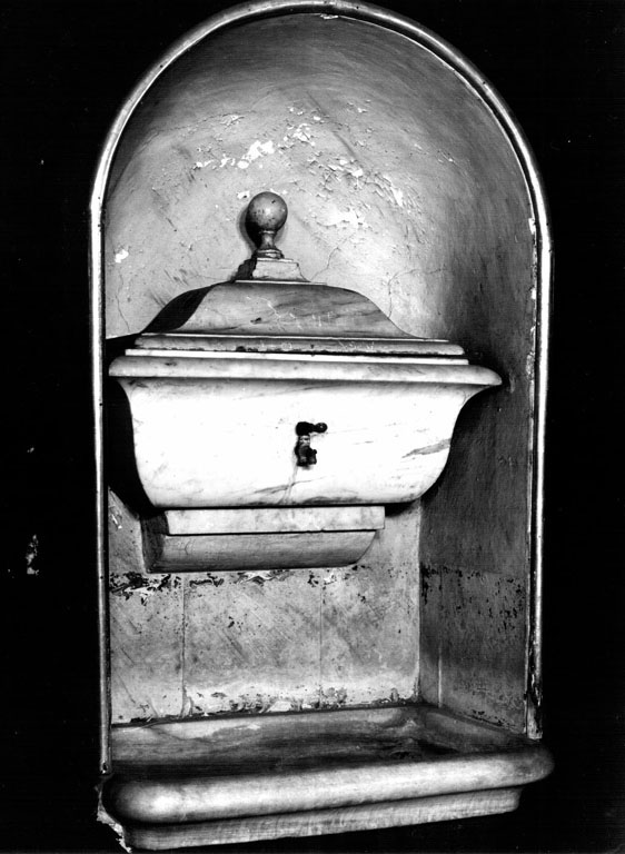 lavabo da sacrestia - ambito romano (fine sec. XVIII)