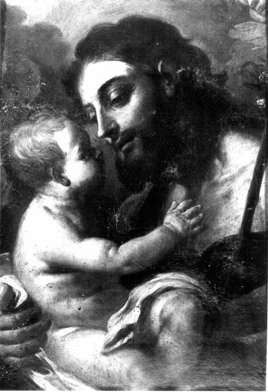 San Giuseppe e Gesu' Bambino (dipinto) - ambito toscano (sec. XVII)