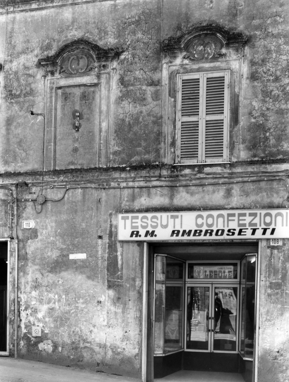 mostra di finestra - ambito laziale (sec. XVIII)