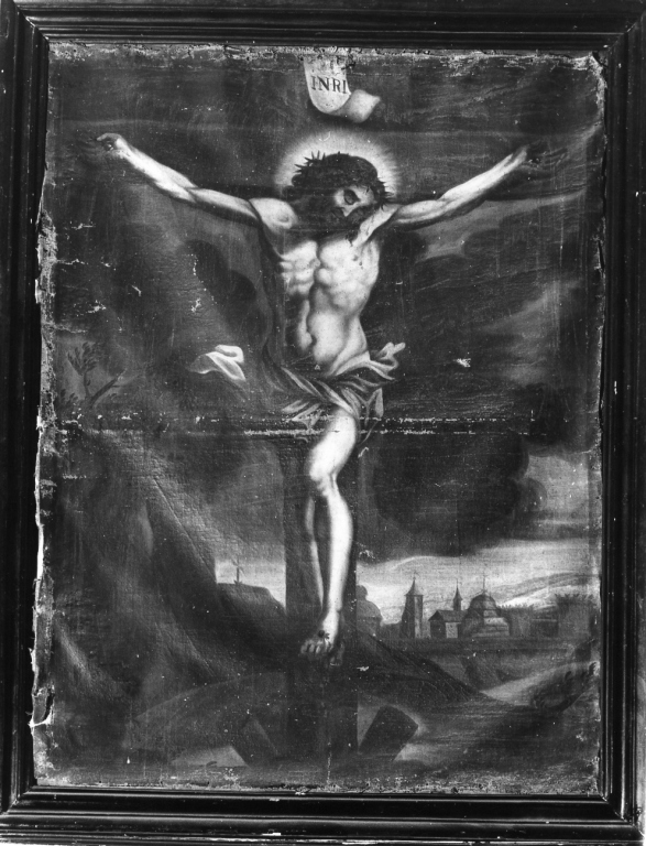 Cristo crocifisso (dipinto) - ambito laziale (sec. XVIII)