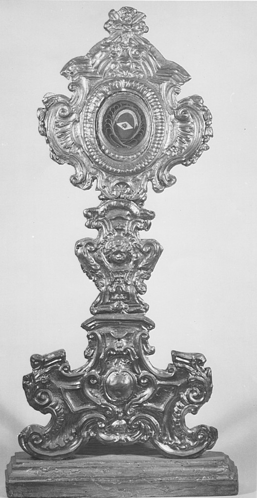 reliquiario - a ostensorio - ambito laziale (sec. XVIII)