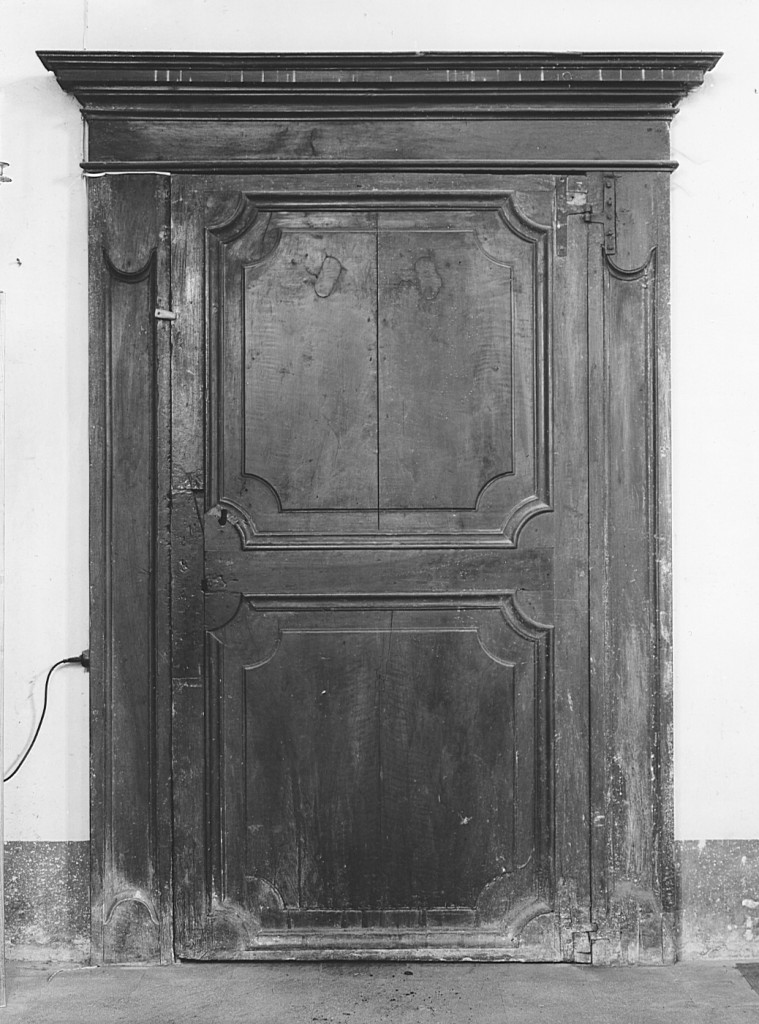 porta - ad un battente - ambito laziale (fine/inizio secc. XVIII/ XIX)