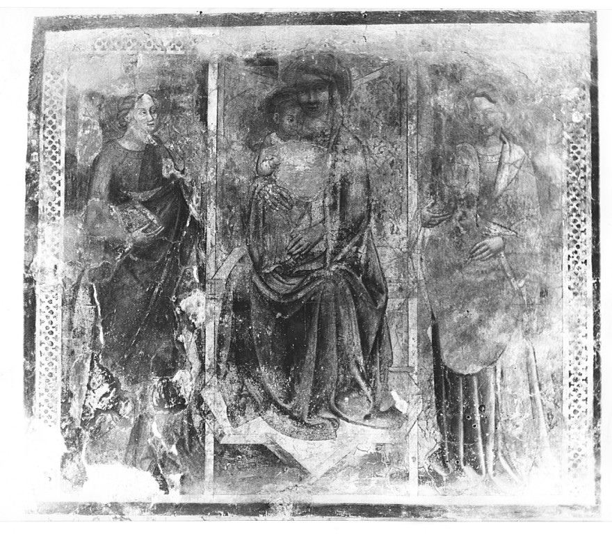 Madonna con Bambino e Santi (dipinto) - ambito laziale (sec. XV)