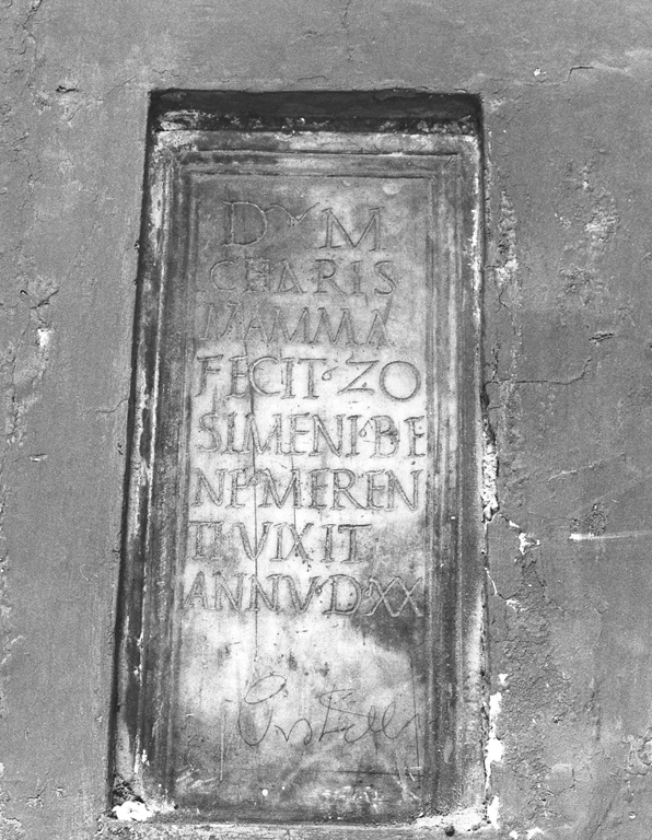 lapide commemorativa - ambito romano (sec. II)