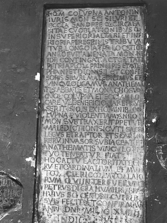 lapide - ambito romano (sec. XII)