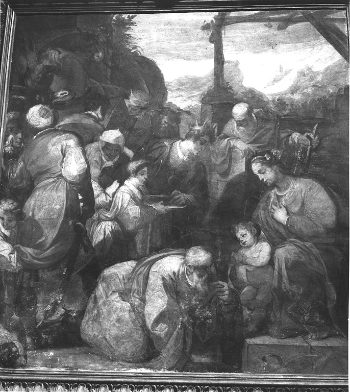 Adorazione dei Magi (dipinto) di Mazzucchelli Pier Francesco detto Morazzone (sec. XVI)