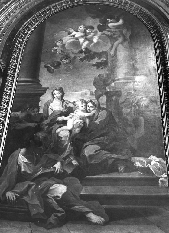 Sacra Famiglia con Sant'Anna (dipinto) di Gimignani Ludovico (sec. XVII)