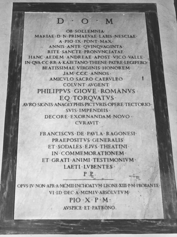 lapide commemorativa - ambito romano (sec. XX)