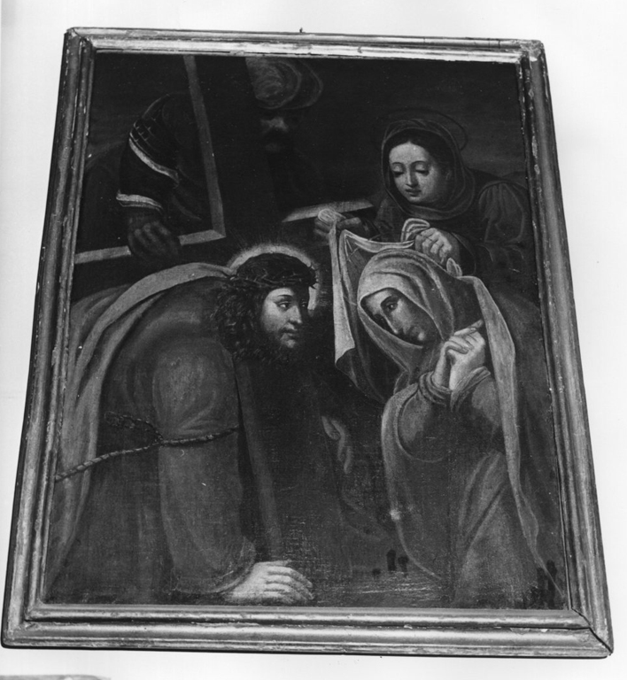 Cristo incontra la Madonna e la Veronica (dipinto) - ambito romano (fine/inizio secc. XVII/ XVIII)
