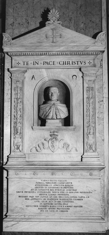 Ritratto di Carlo Giovanni Villani (busto) di Amadori Enrico (sec. XIX)