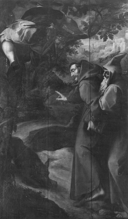 San Francesco e il lupo di Gubbio (dipinto, serie) di Pepijn Maarten, Brill Paul (secc. XVI/ XVII)