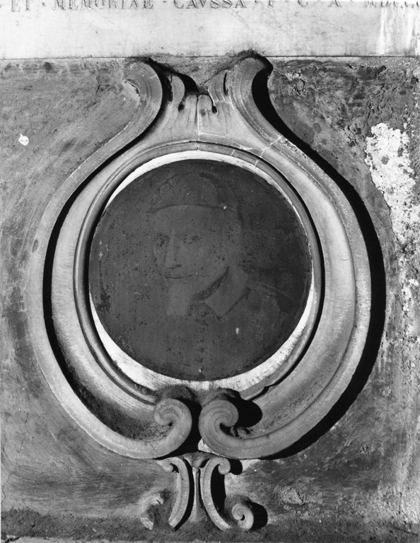 ritratto (lapide tombale) - ambito romano (sec. XVII)