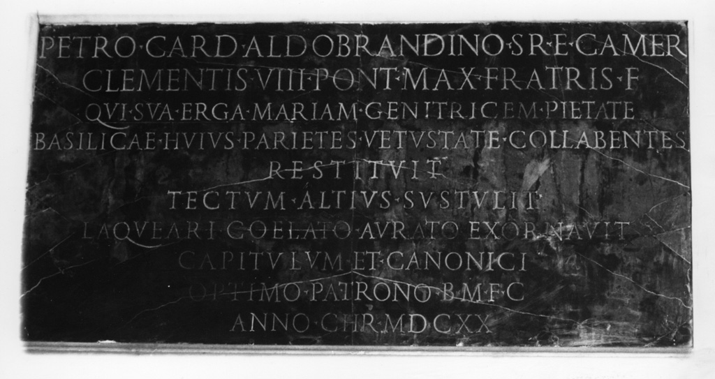 lapide documentaria - ambito romano (sec. XVII)