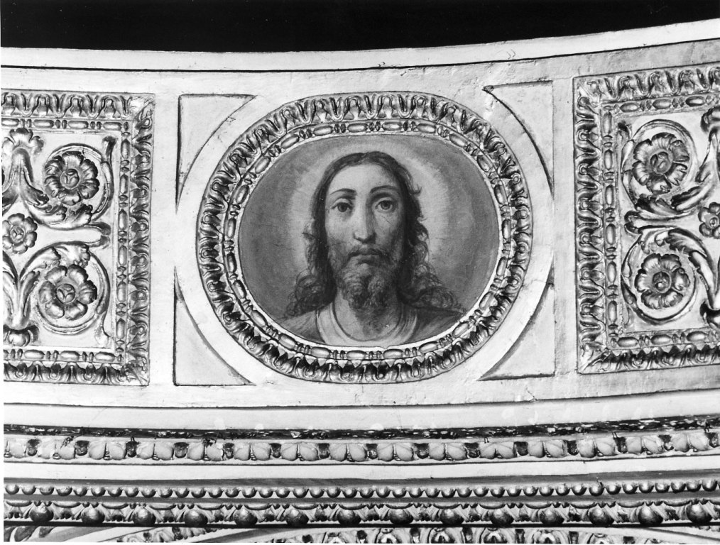 volto di Cristo (dipinto, elemento d'insieme) di Fenzoni Ferraù detto Ferraù da Faenza (attribuito) (sec. XVI)