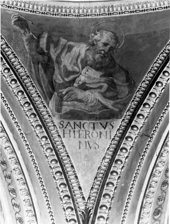 San Girolamo (dipinto, elemento d'insieme) di Fenzoni Ferraù detto Ferraù da Faenza (attribuito) (sec. XVI)