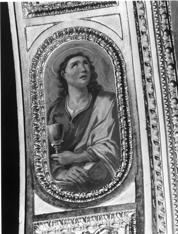 San Giovanni Evangelista (dipinto, elemento d'insieme) di Fenzoni Ferraù detto Ferraù da Faenza (attribuito) (sec. XVI)