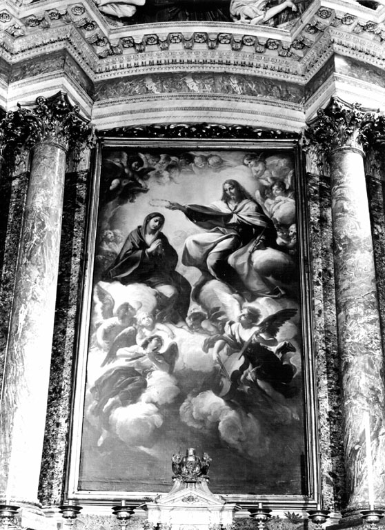 incoronazione di Maria Vergine (dipinto) di Brandi Giacinto (sec. XVII)