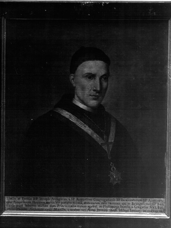 Ritratto del vescovo Giuseppe Aranguren (dipinto) - ambito italiano (?) (seconda metà sec. XIX)