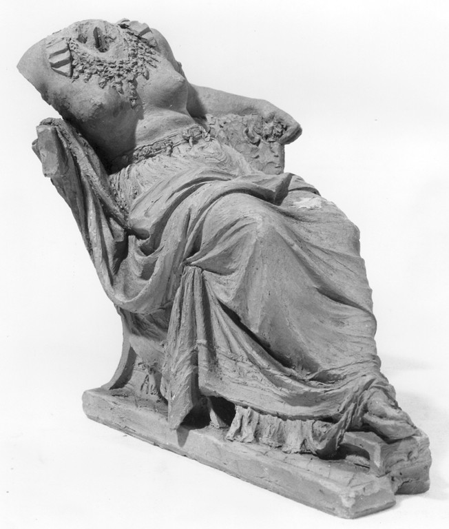 figura femminile orientale (scultura) di Dausch Constantin (sec. XIX)