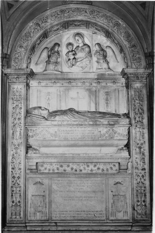 monumento funebre - a edicola centinata di Bregno Andrea (cerchia) (sec. XVI)