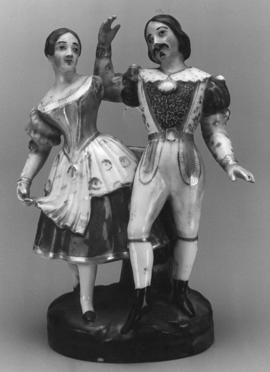 Giovani ballerini (gruppo scultoreo) - manifattura italiana (secondo quarto sec. XIX)