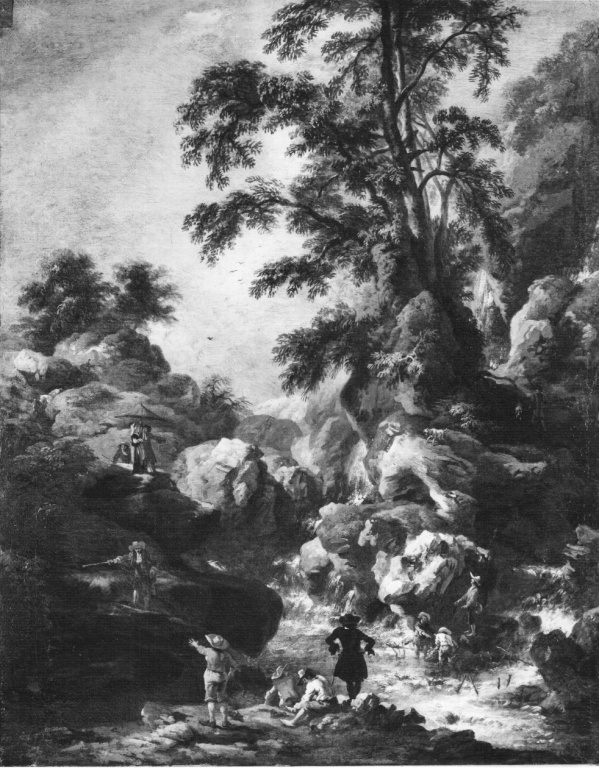 Le cascate di Tivoli (dipinto) di Reschi Pandolfo (sec. XVII)