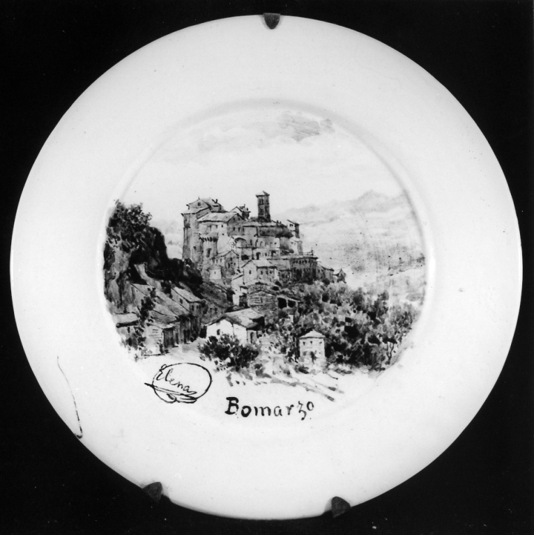 Bomarzo (piatto) di Borghese Appony Elena (terzo quarto sec. XIX)