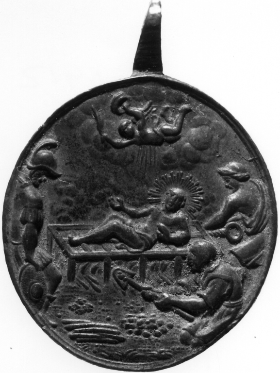 Madonna Immacolata con Bambino (medaglia) - ambito romano (terzo quarto sec. XIX)