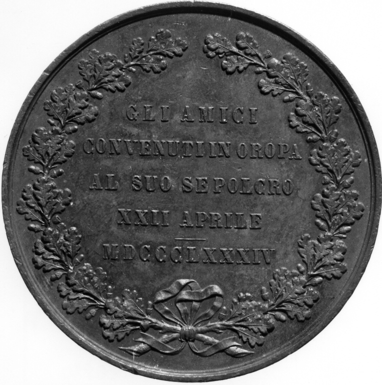 Ritratto di Quintino Sella (medaglia) di Giurgi Luigi (sec. XIX)