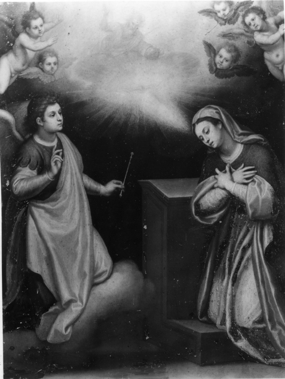 Annunciazione (dipinto) di Cresti Domenico detto Passignano (cerchia) (inizio sec. XVII)