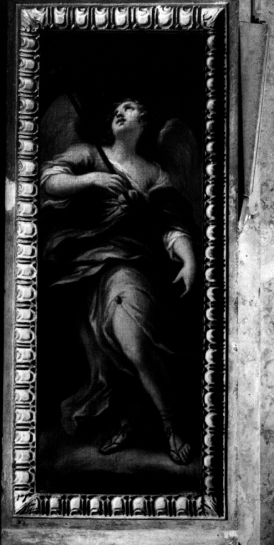 angelo con strumento della passione: spugna (dipinto) di Cerruti Michelangelo (sec. XVIII)