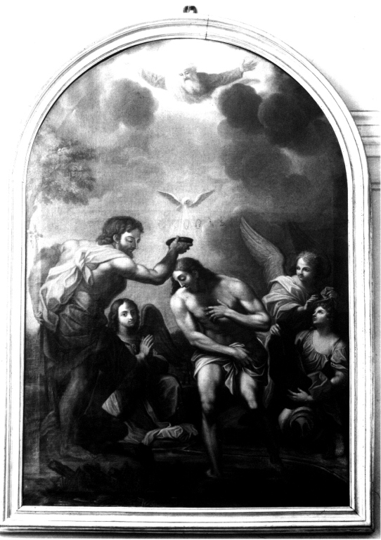 battesimo di Cristo (dipinto) - ambito romano (sec. XIX)