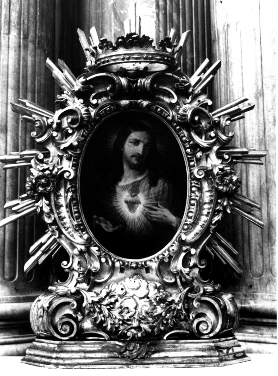 Sacro Cuore di Gesù (altare portatile) - ambito romano (fine/inizio secc. XVII/ XVIII)