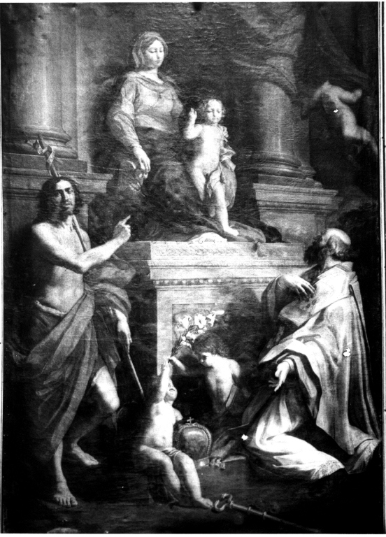 Madonna con Bambino e Santi (pala d'altare) - ambito romano (fine/inizio secc. XVIII/ XIX)