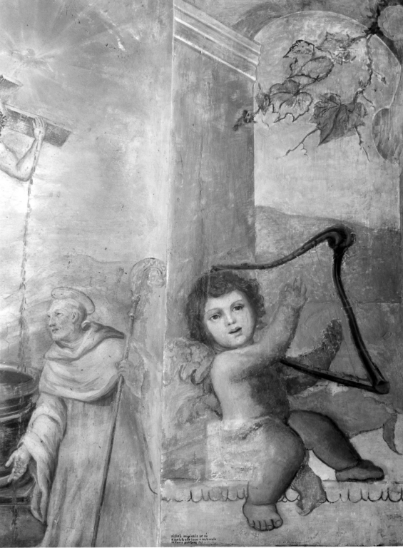 angelo musicante (dipinto) - ambito romano (inizio sec. XVIII)