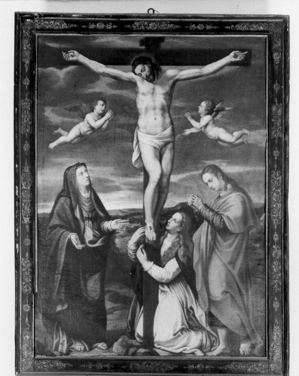Cristo crocifisso (dipinto) - ambito romano, ambito romano (sec. XVI)