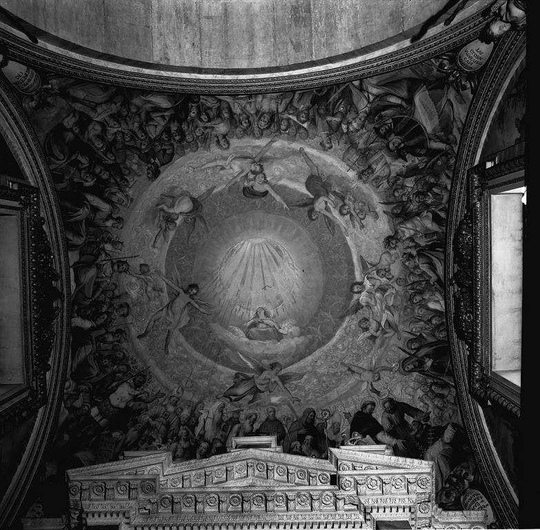 gloria di Santi (decorazione pittorica) di Zuccari Federico (secc. XVI/ XVII)