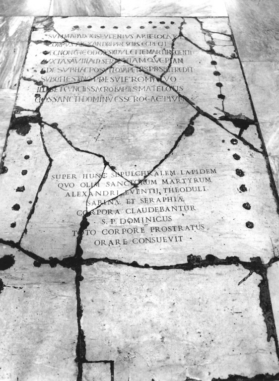 lapide tombale - bottega romana (sec. IX, sec. XVII)