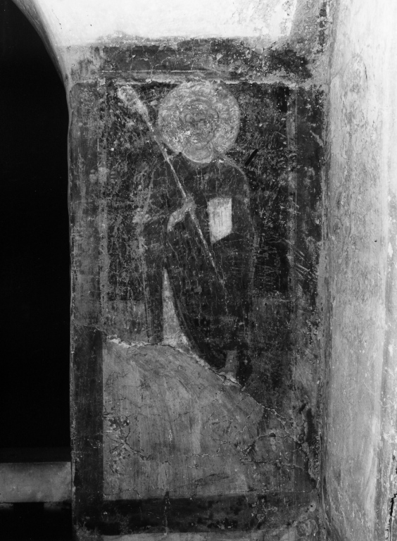 Santo vescovo (dipinto) - ambito romano (sec. XIII)