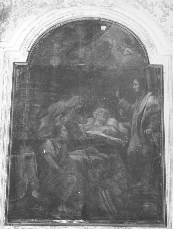 morte di San Giuseppe (dipinto) - ambito laziale (prima metà sec. XVIII)