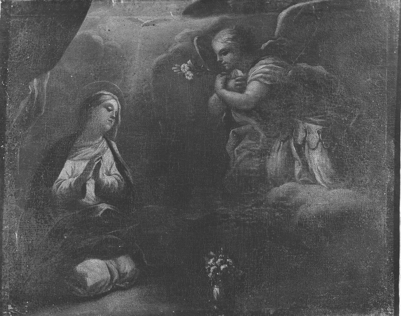 Annunciazione (dipinto) di Giordano Luca (scuola) (sec. XVIII)